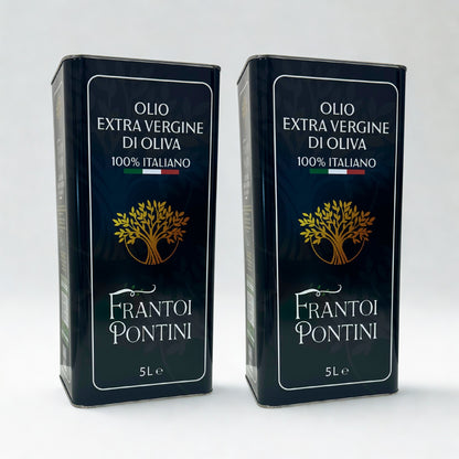 Olio Extra Vergine di Oliva 2 Lattine 5L – Frantoi Pontini