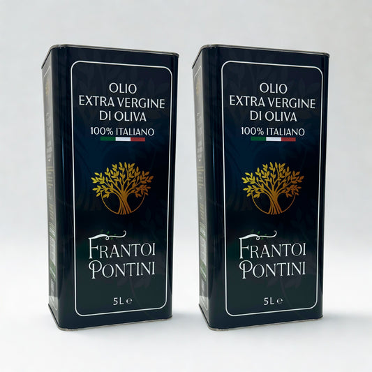 Olio Extra Vergine di Oliva 2 Lattine 5L – Frantoi Pontini