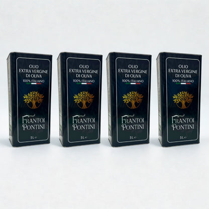 Olio Extra Vergine di Oliva 4 Lattine 5L – Frantoi Pontini