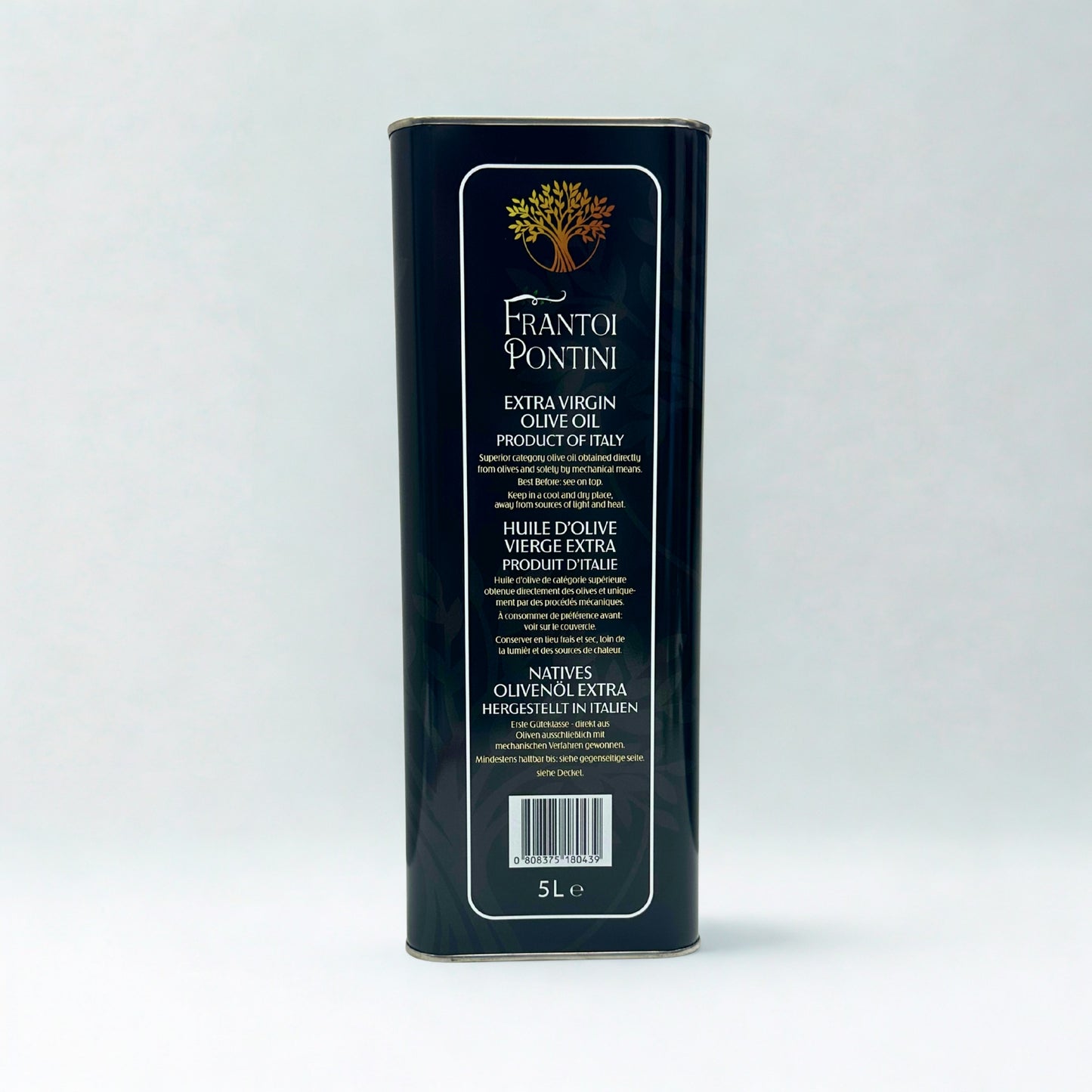 Olio Extra Vergine di Oliva in Lattina 5L – Frantoi Pontini