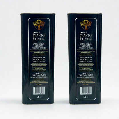 Olio Extra Vergine di Oliva 2 Lattine 5L – Frantoi Pontini