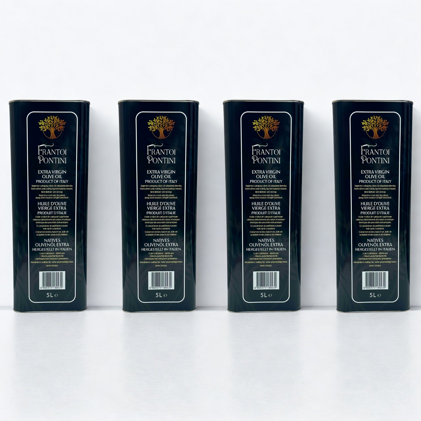 Olio Extra Vergine di Oliva 4 Lattine 5L – Frantoi Pontini