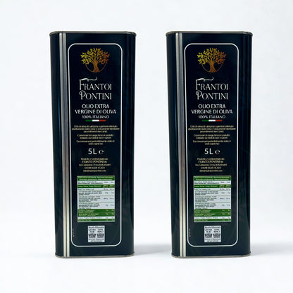 Olio Extra Vergine di Oliva 2 Lattine 5L – Frantoi Pontini