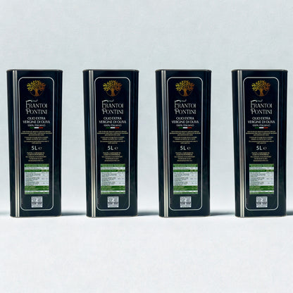 Olio Extra Vergine di Oliva 4 Lattine 5L – Frantoi Pontini