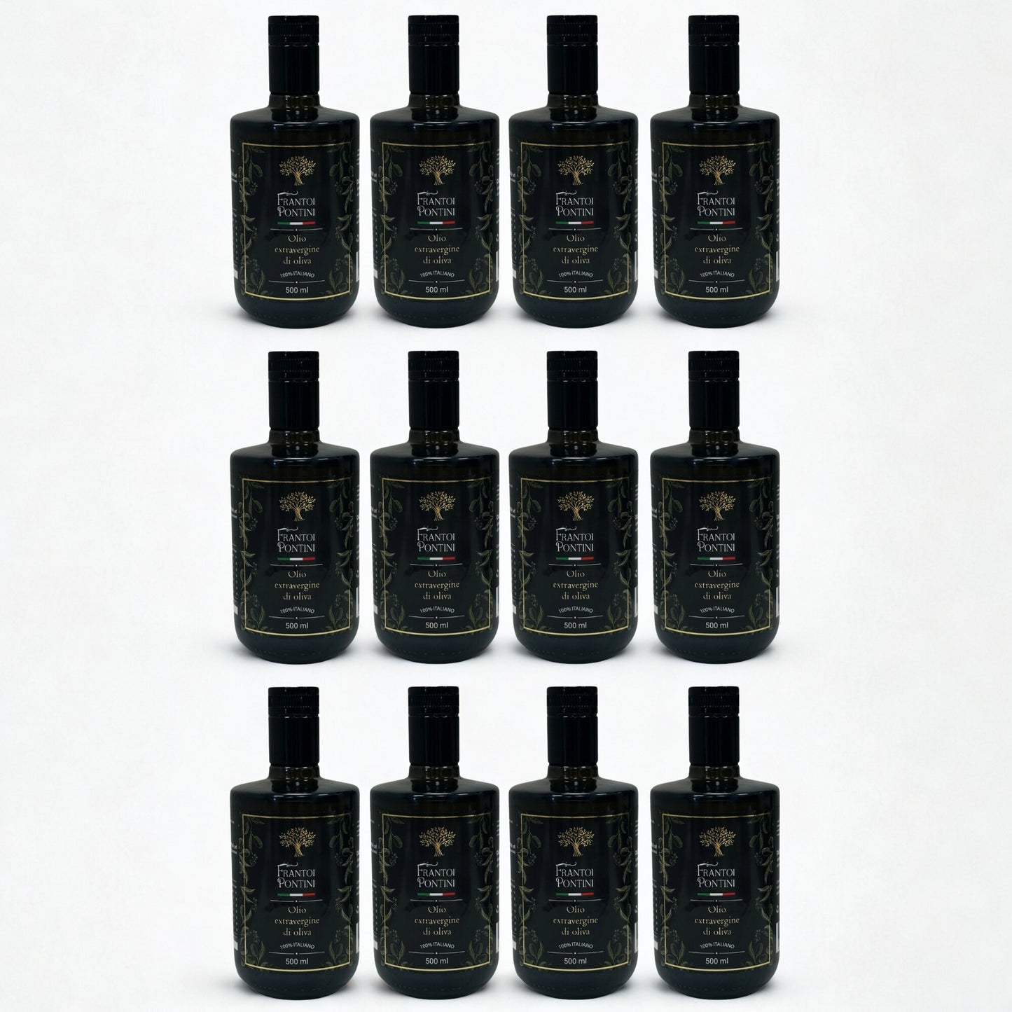 Olio Extra Vergine di Oliva 12 Bottiglie 500 ml – Frantoi Pontini
