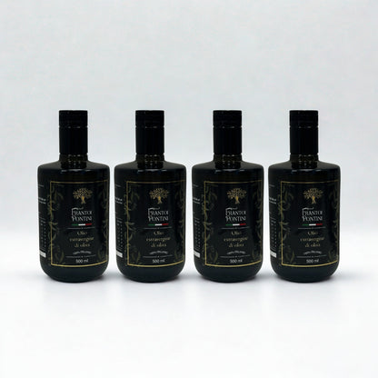Olio Extra Vergine di Oliva 4 Bottiglie 500 ml – Frantoi Pontini