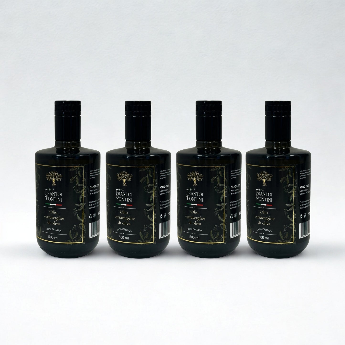 Olio Extra Vergine di Oliva 4 Bottiglie 500 ml – Frantoi Pontini