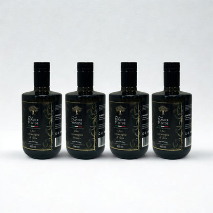 Olio Extra Vergine di Oliva 4 Bottiglie 500 ml – Frantoi Pontini